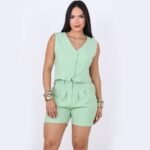 Conjunto sensorial shorts/ colete Paris - Imagem 3