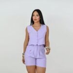 Conjunto sensorial shorts/ colete Paris - Imagem 4